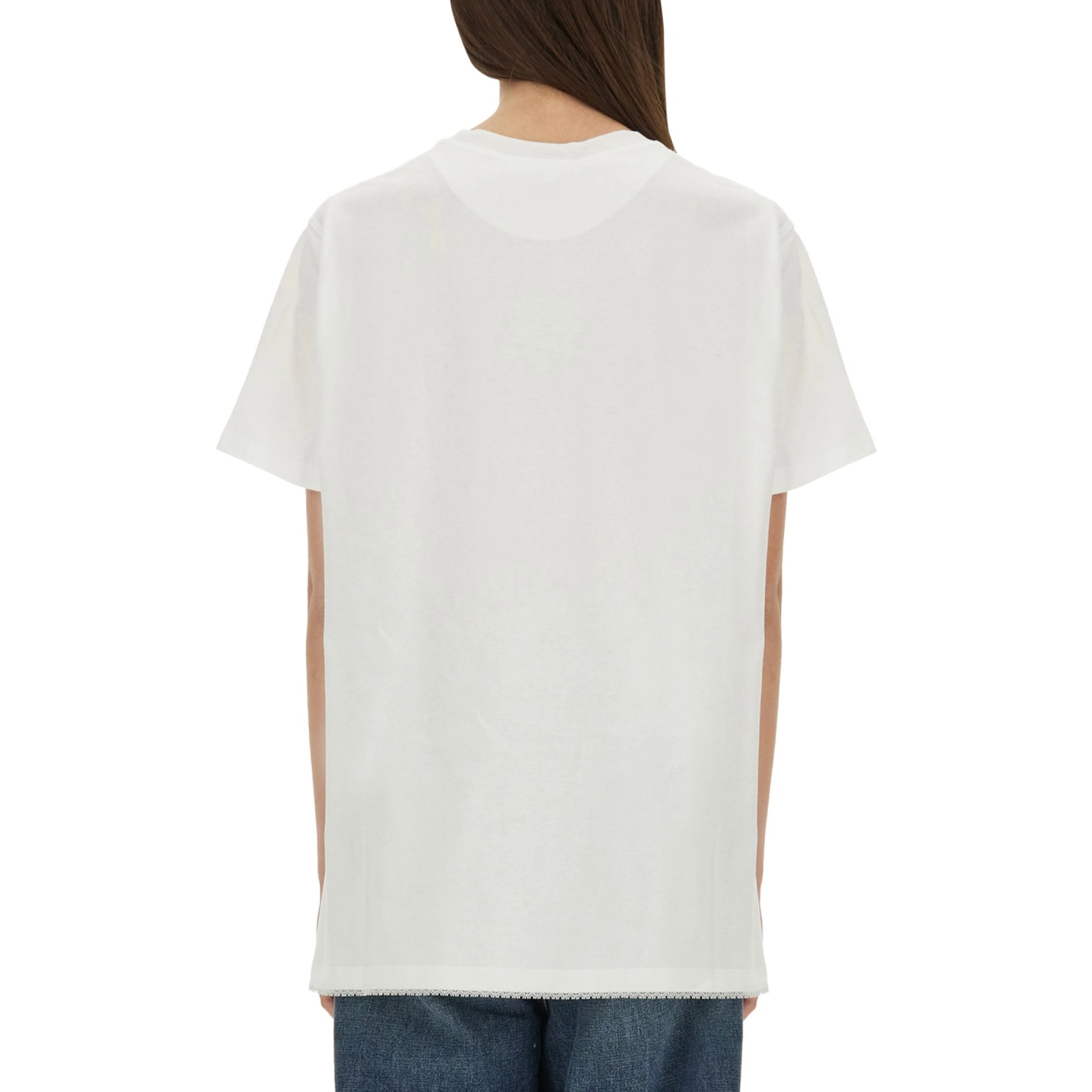 T-SHIRT WITH LACE INSERT