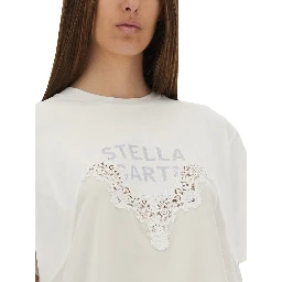 T-SHIRT WITH LACE INSERT