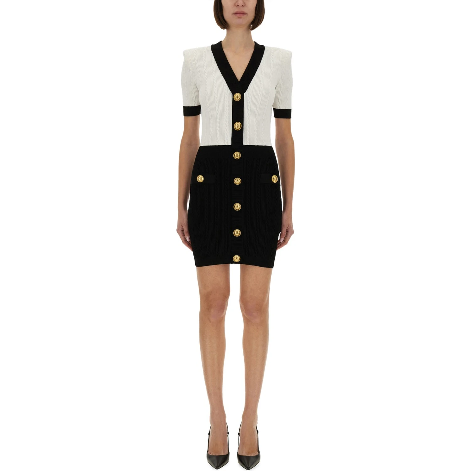 TWO-TONE "BODYCON" DRESS