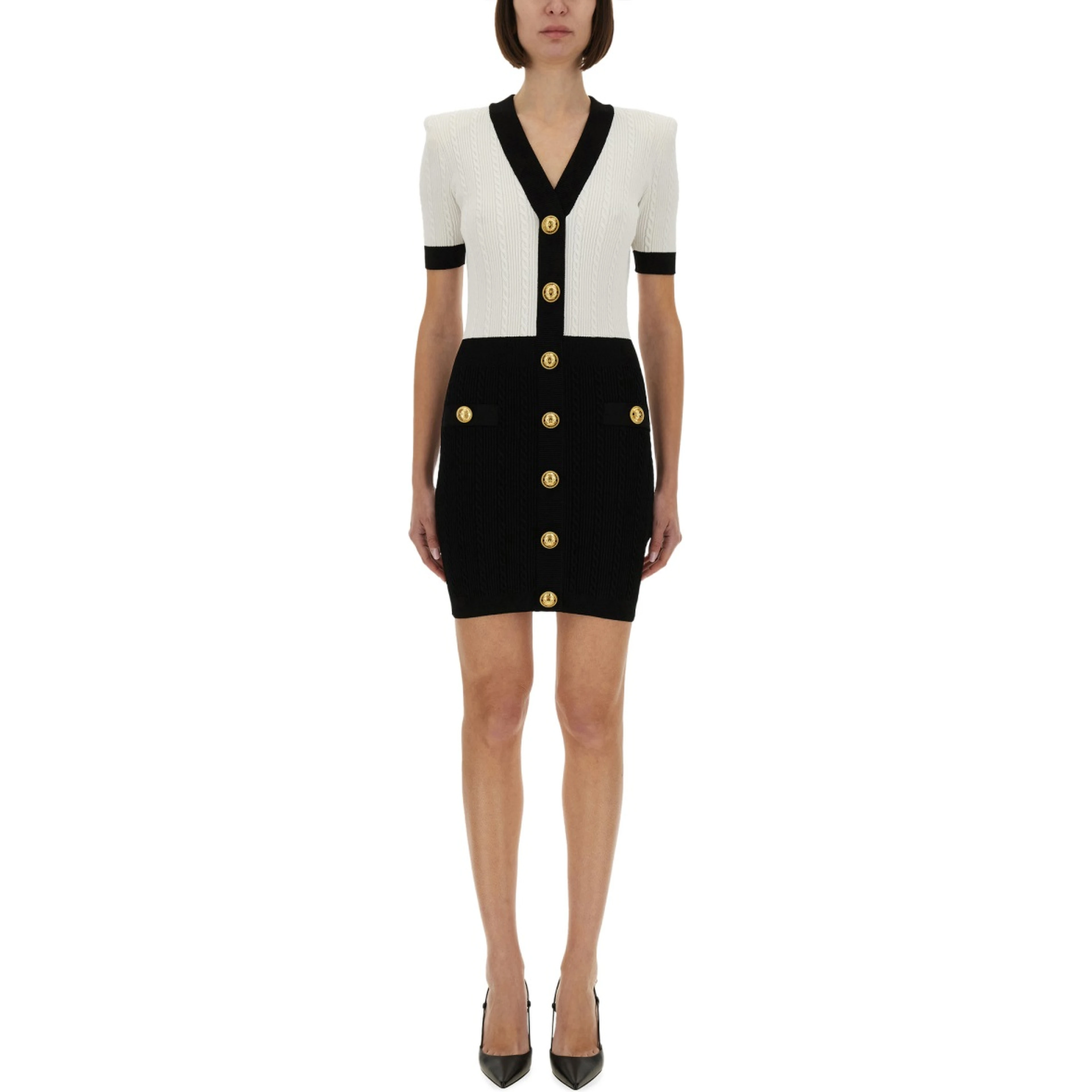 TWO-TONE "BODYCON" DRESS