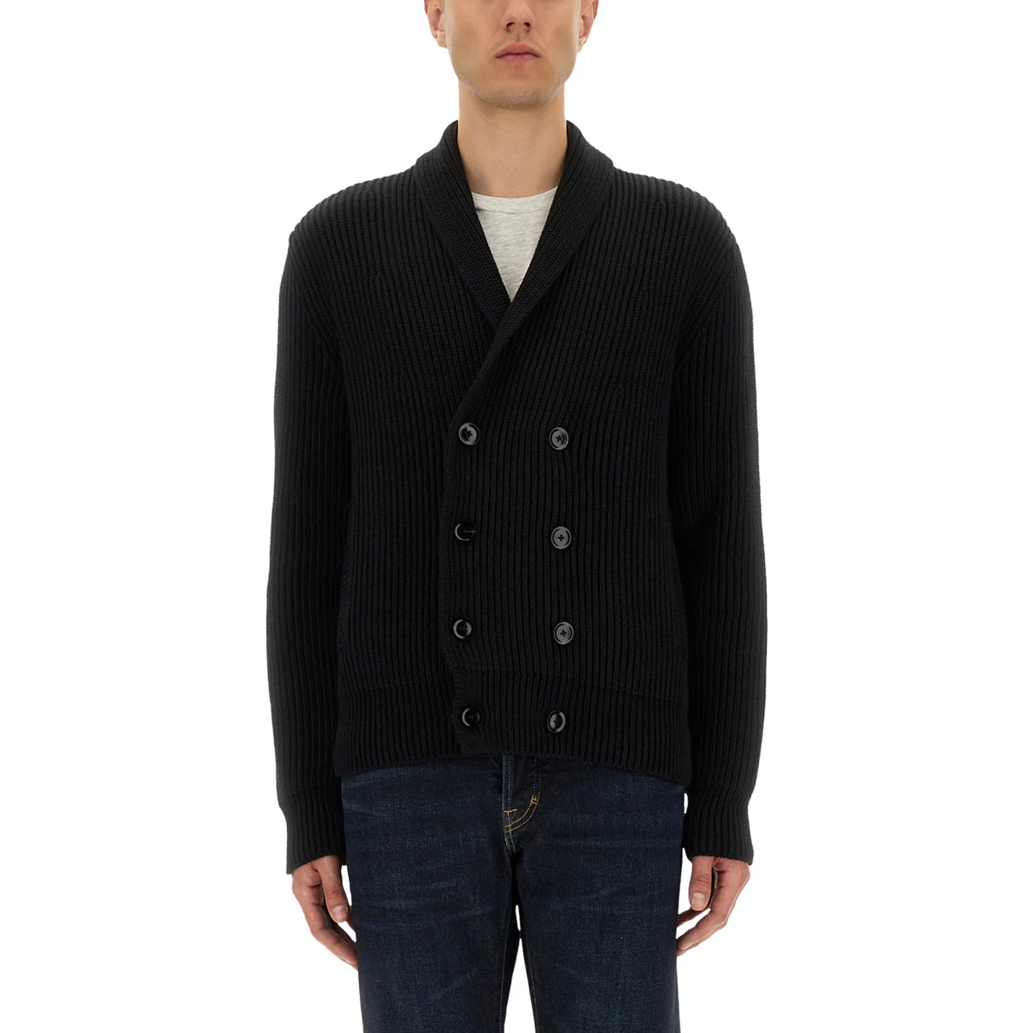 DOUBLE-BREASTED CARDIGAN
