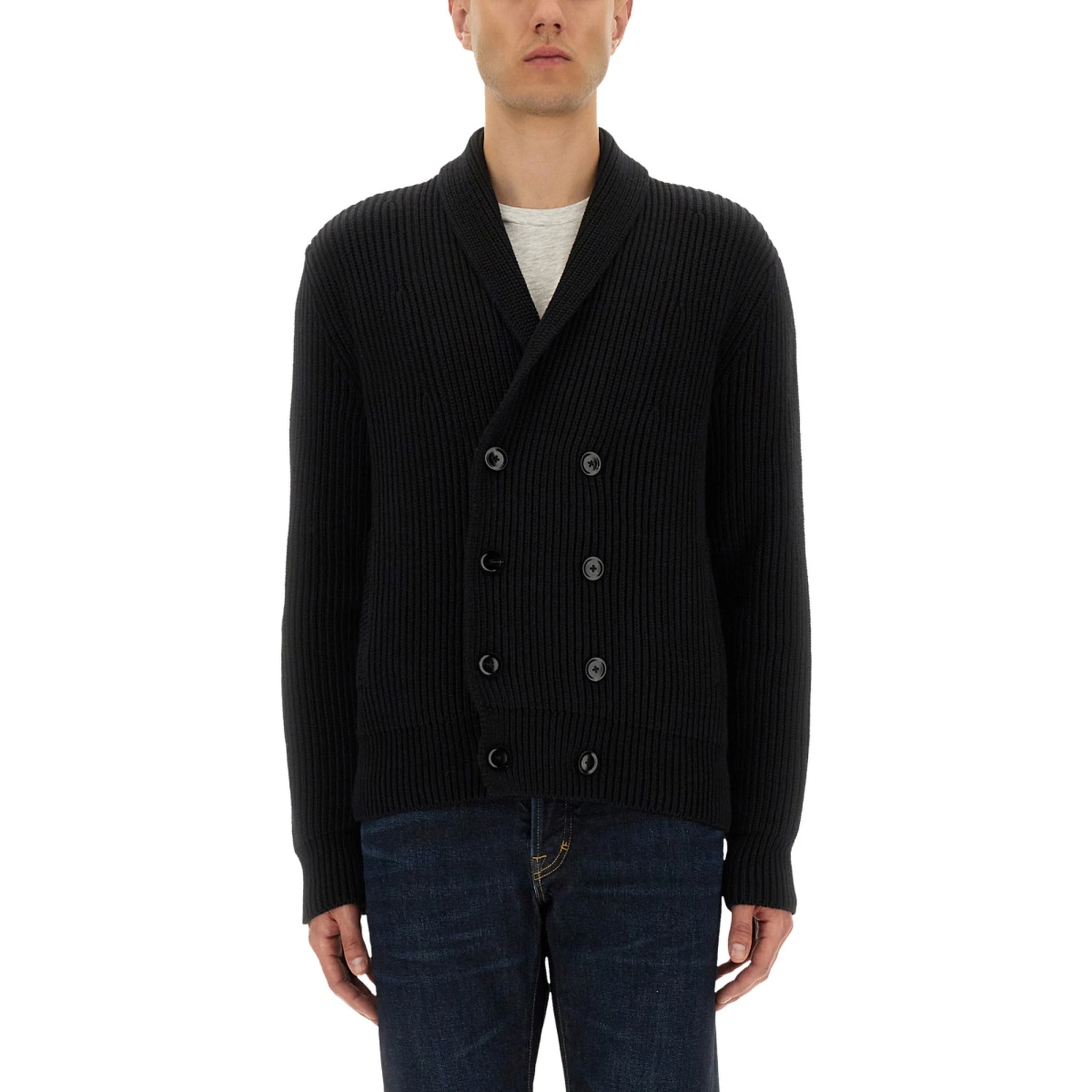 DOUBLE-BREASTED CARDIGAN