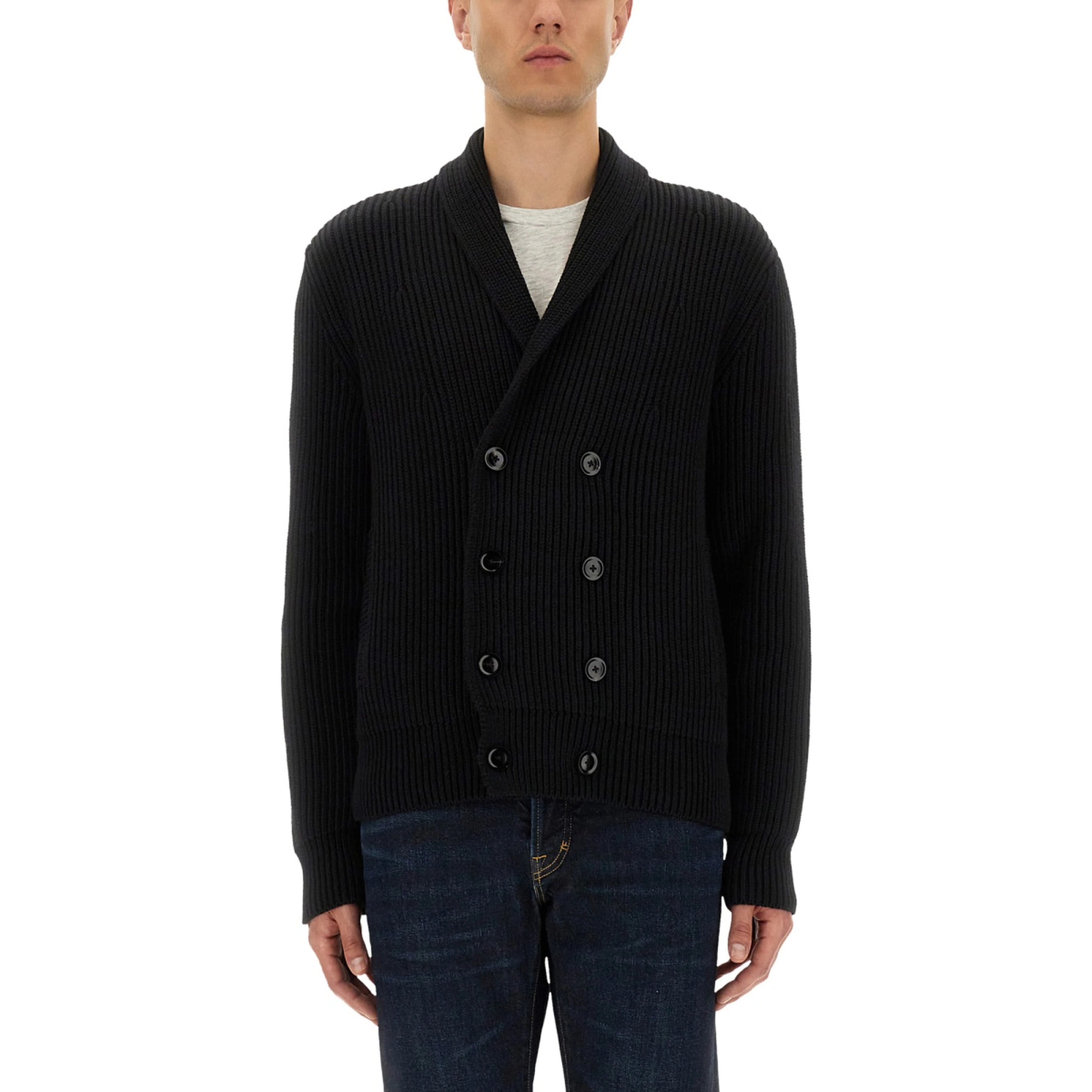 DOUBLE-BREASTED CARDIGAN