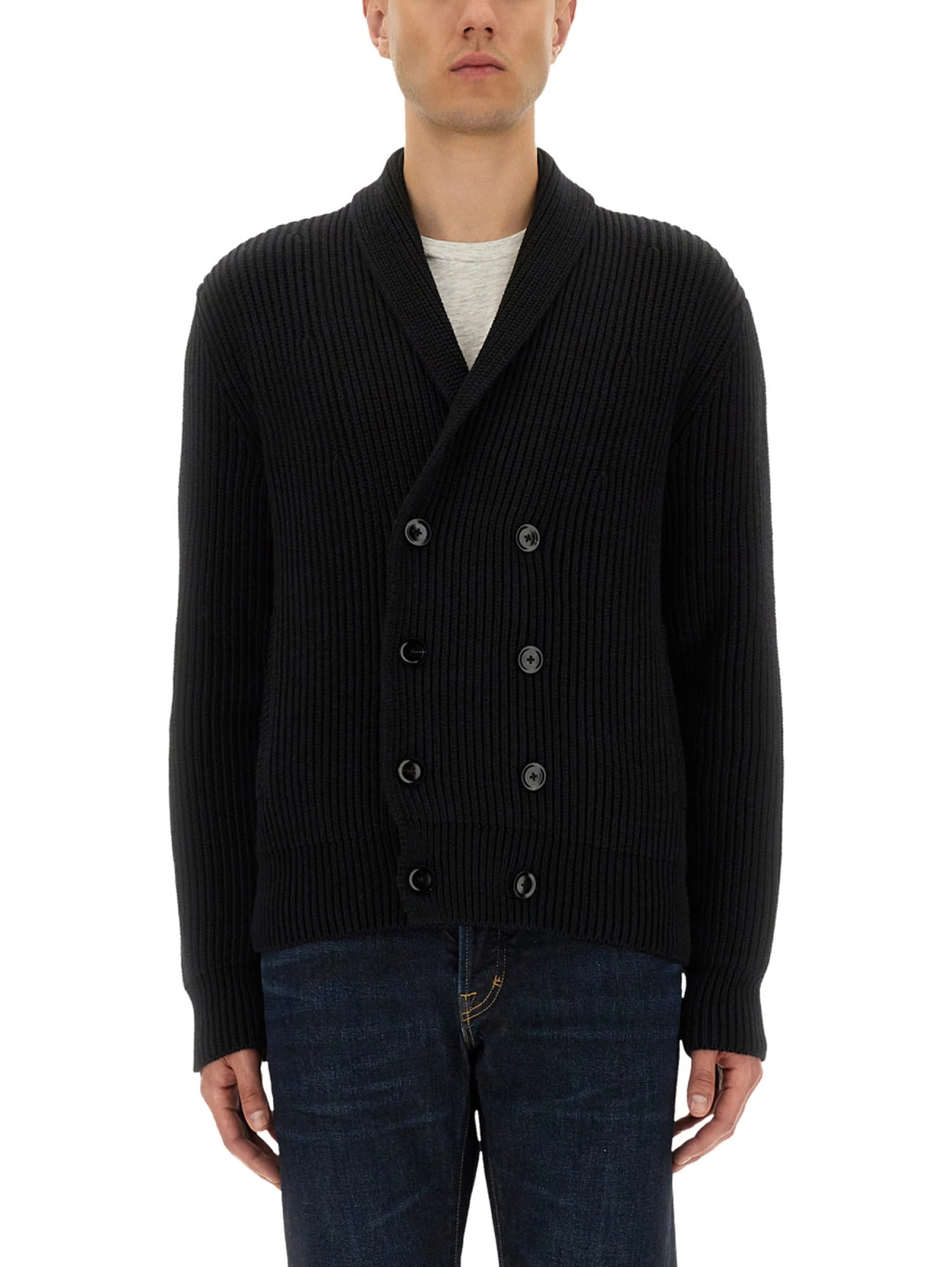 DOUBLE-BREASTED CARDIGAN