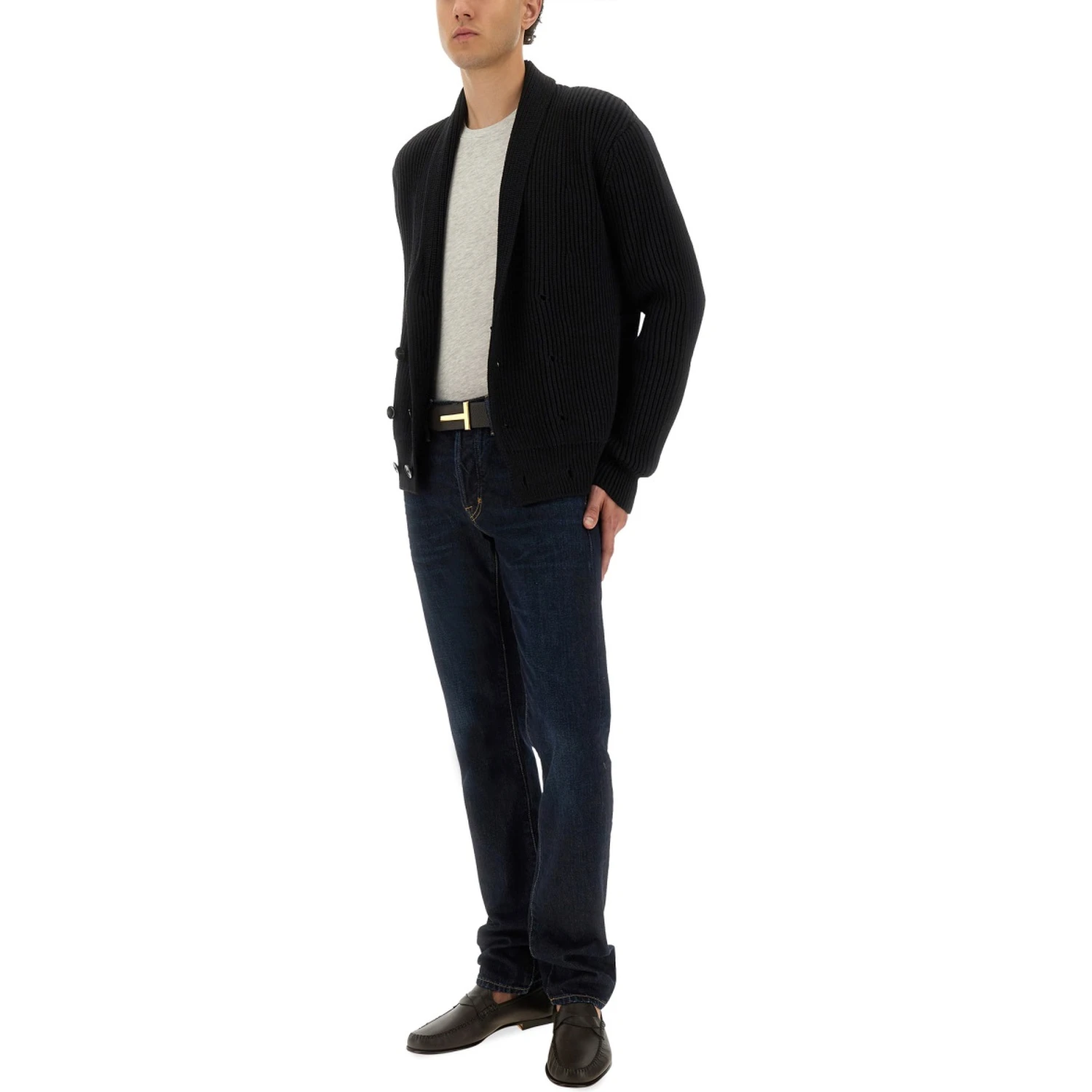 DOUBLE-BREASTED CARDIGAN