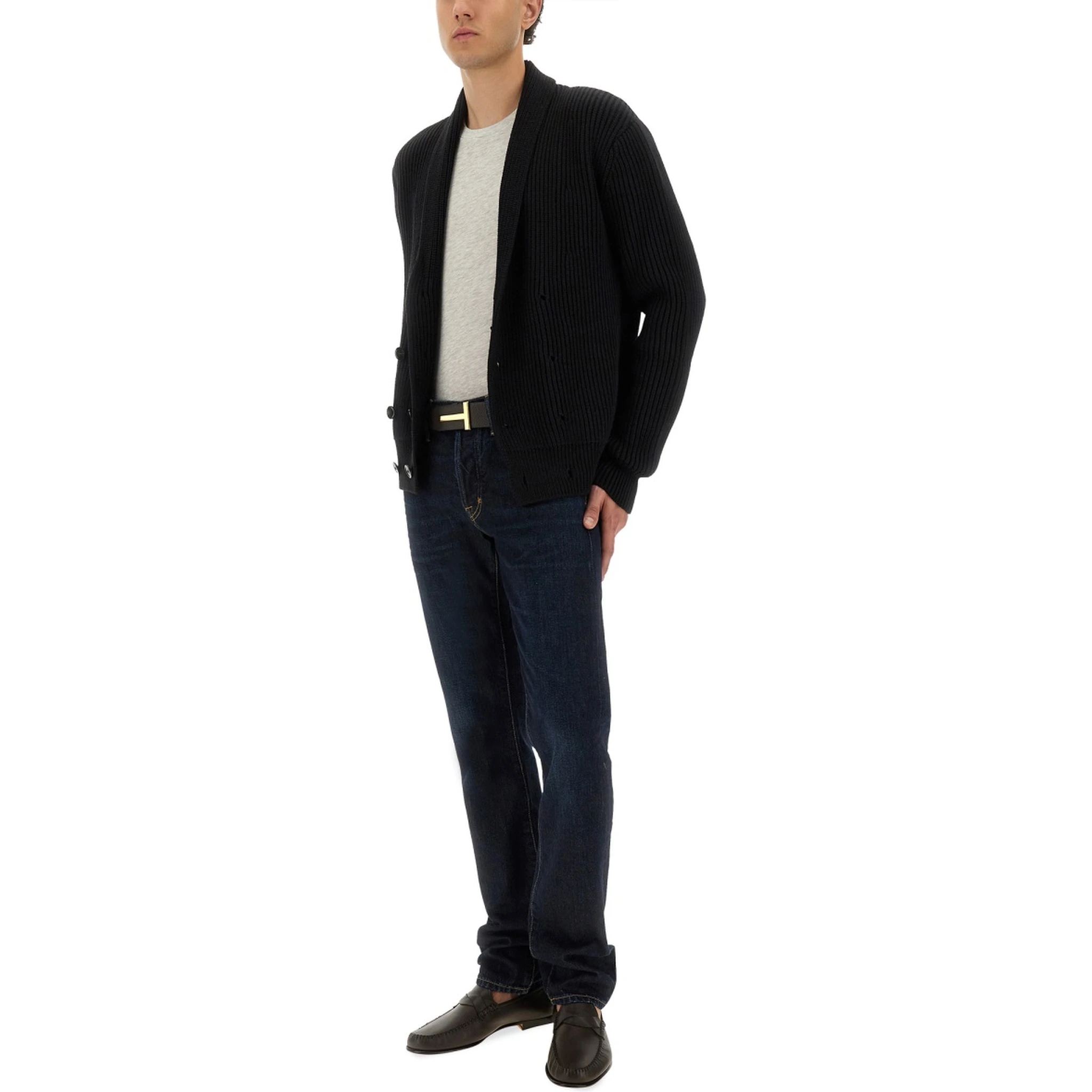 DOUBLE-BREASTED CARDIGAN