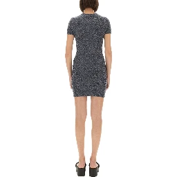 JACQUARD MINI DRESS WITH LOGO