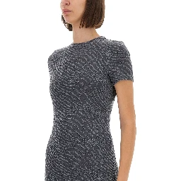 JACQUARD MINI DRESS WITH LOGO