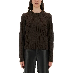 WOOL SWEATER WITH BUTTON DETAIL