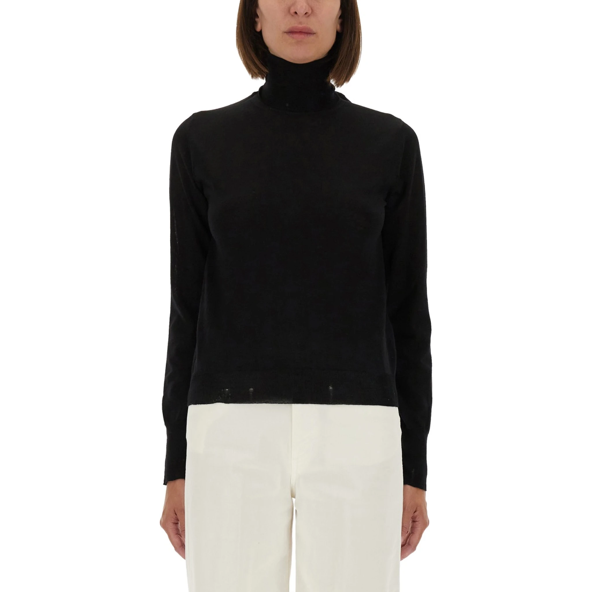 WORN EFFECT WOOL SWEATER