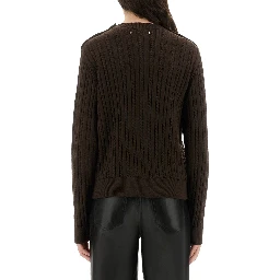 WOOL SWEATER WITH BUTTON DETAIL