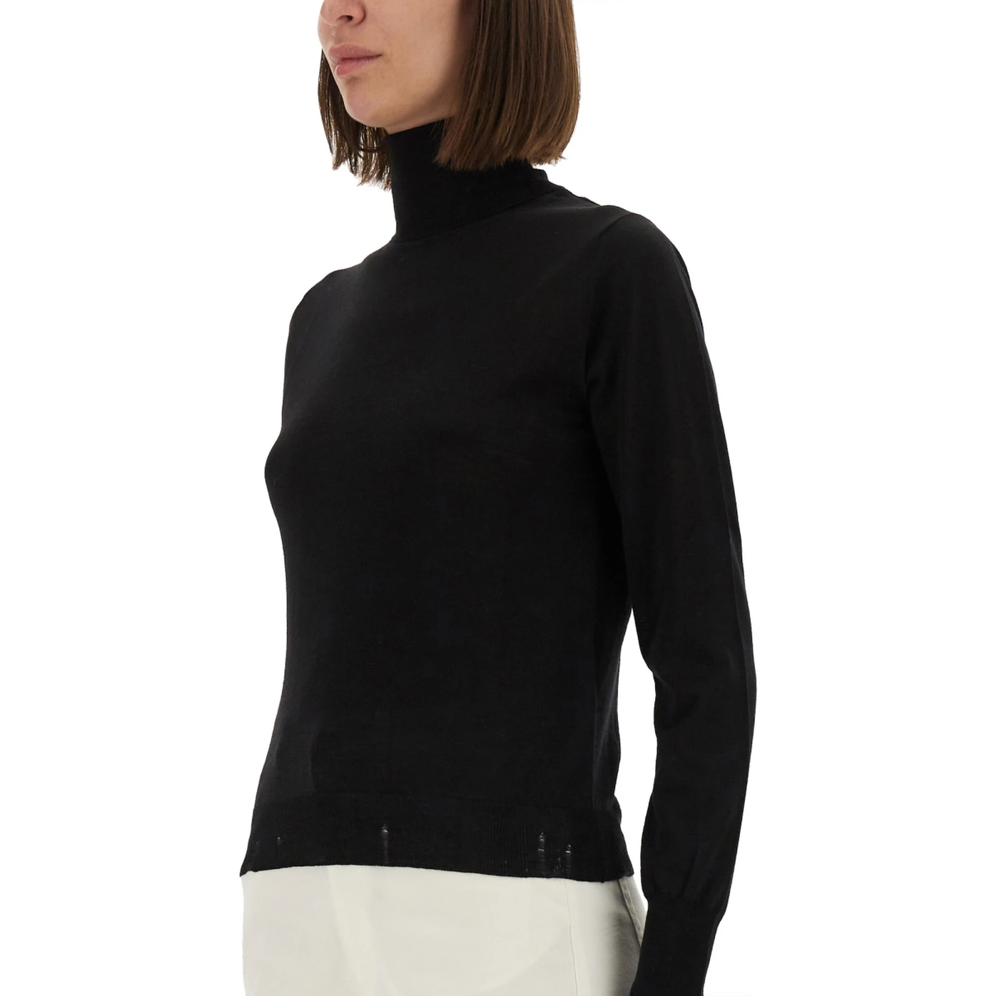 WORN EFFECT WOOL SWEATER