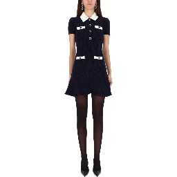 MINI DRESS WITH CONTRASTING COLLAR