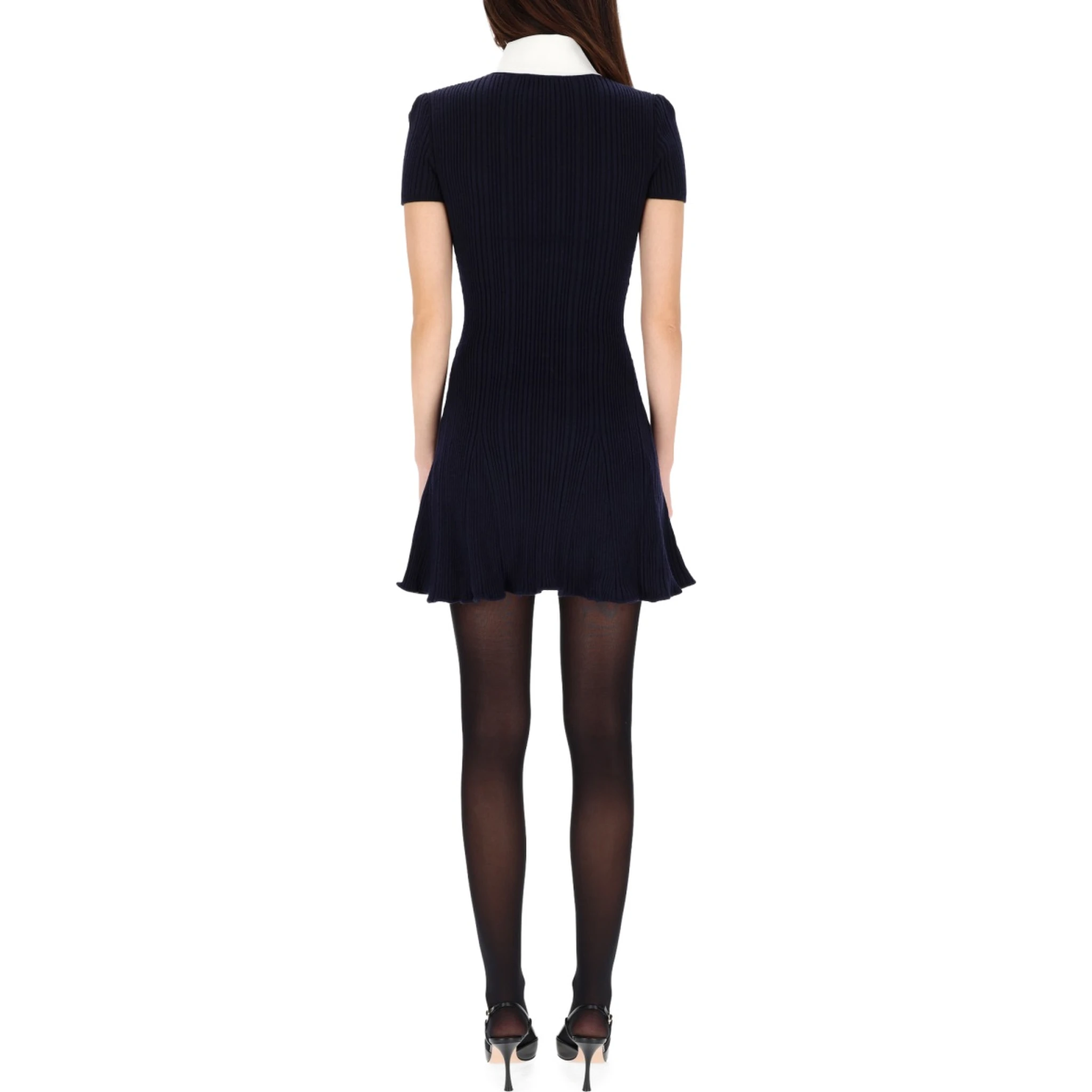 MINI DRESS WITH CONTRASTING COLLAR