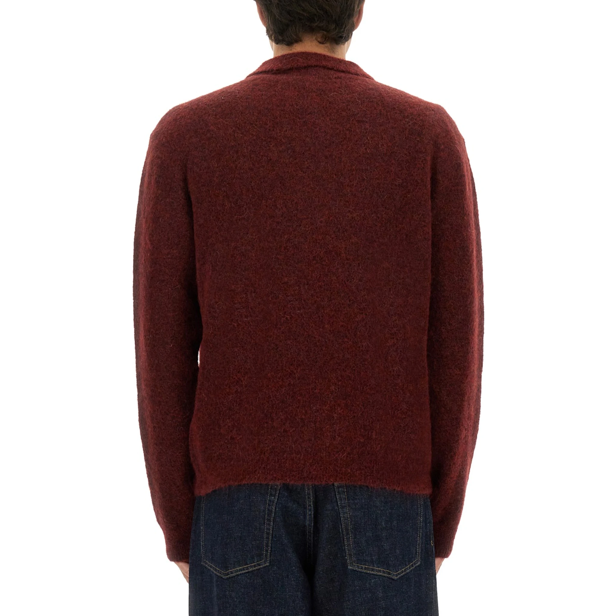 WOOL SWEATER WITH POLO COLLAR