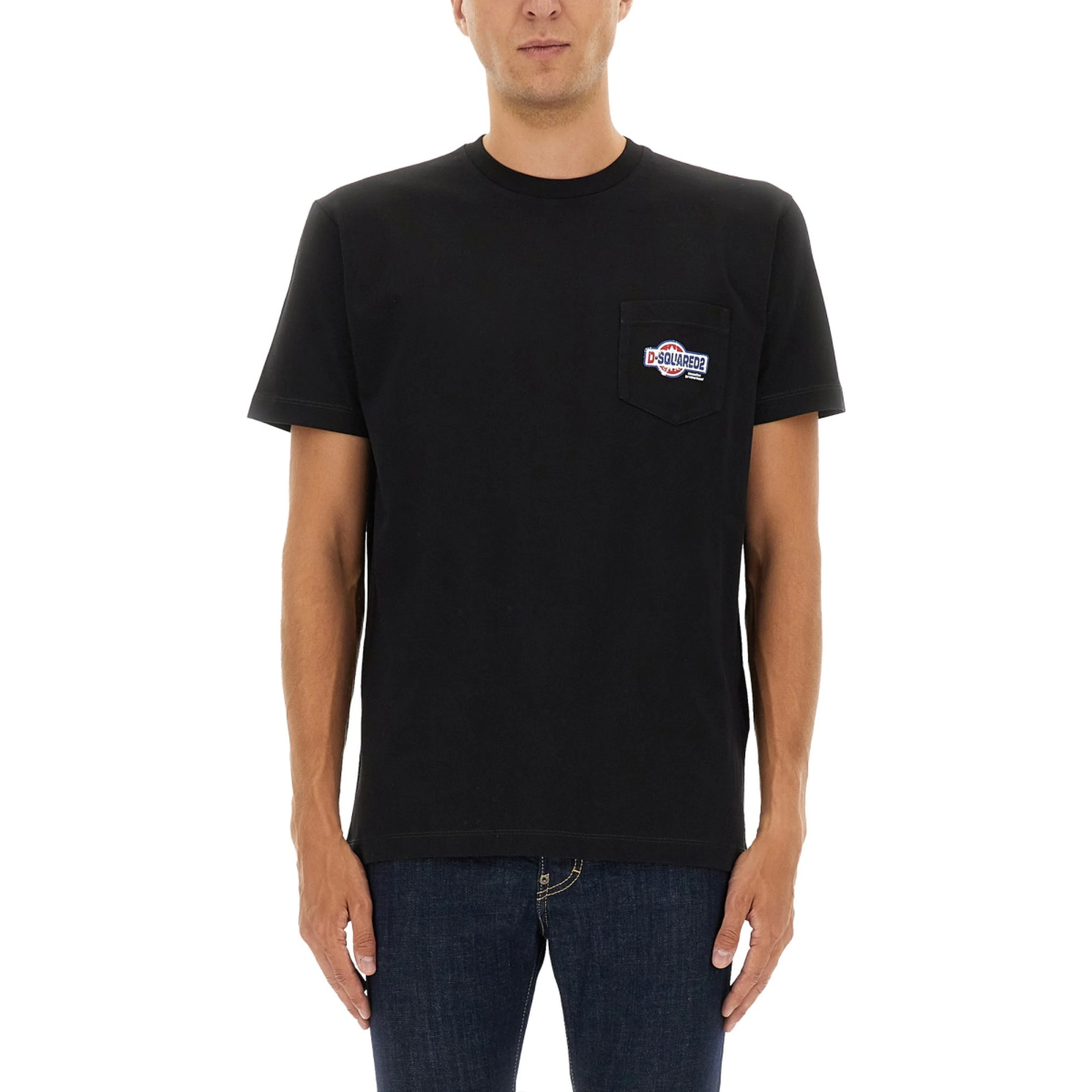 T-SHIRT WITH POCKET AND LOGO