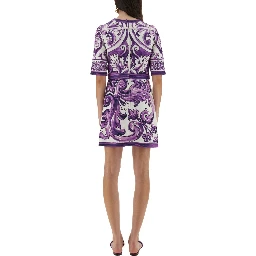 MAJOLICA PRINT MINI DRESS