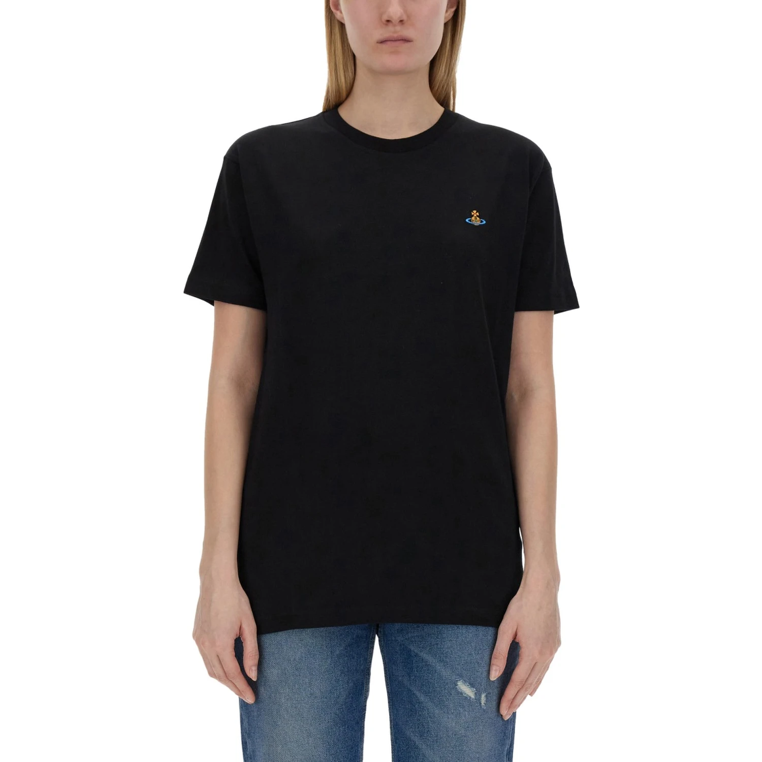 T-SHIRT WITH ORB EMBROIDERY