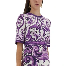 MAJOLICA PRINT MINI DRESS