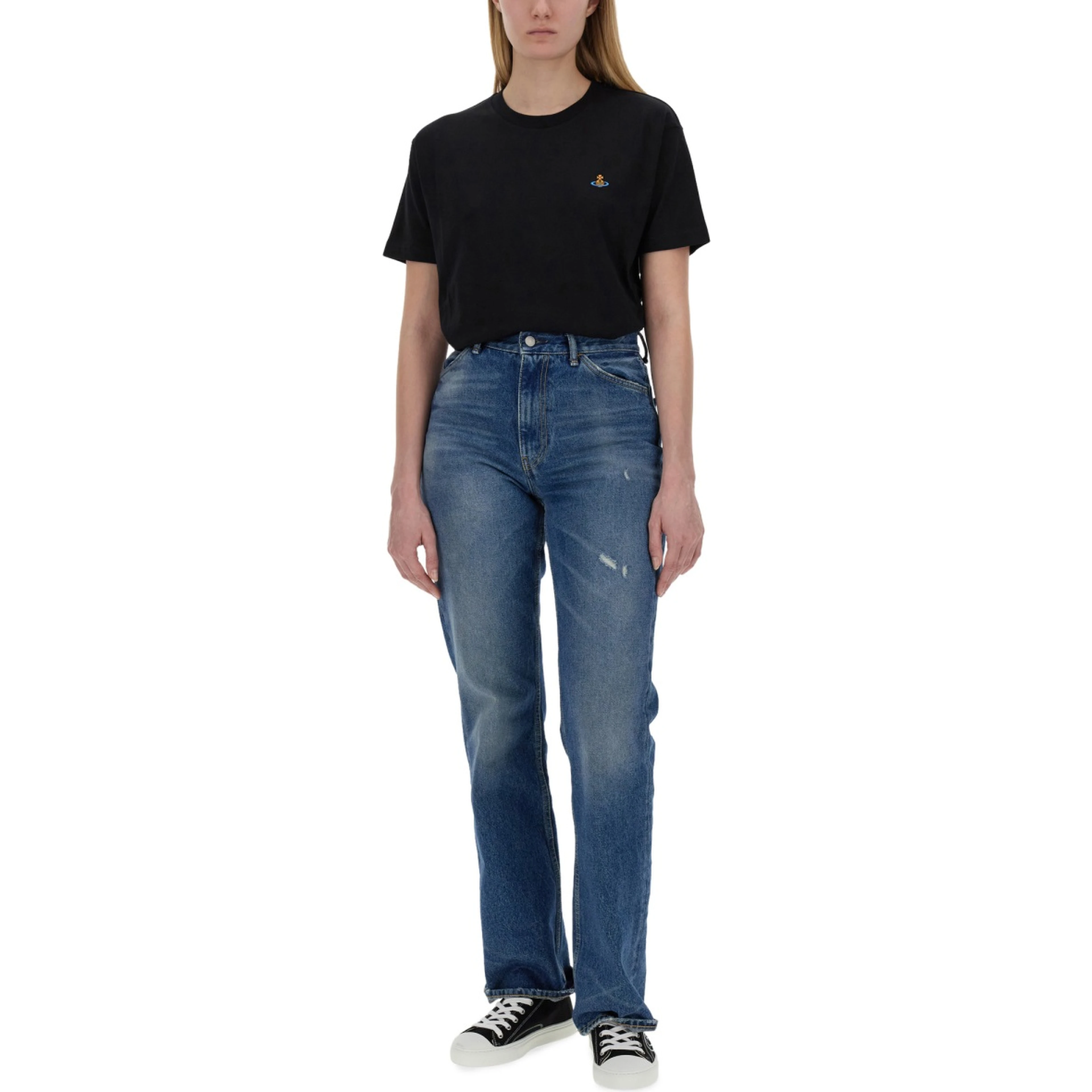 T-SHIRT WITH ORB EMBROIDERY