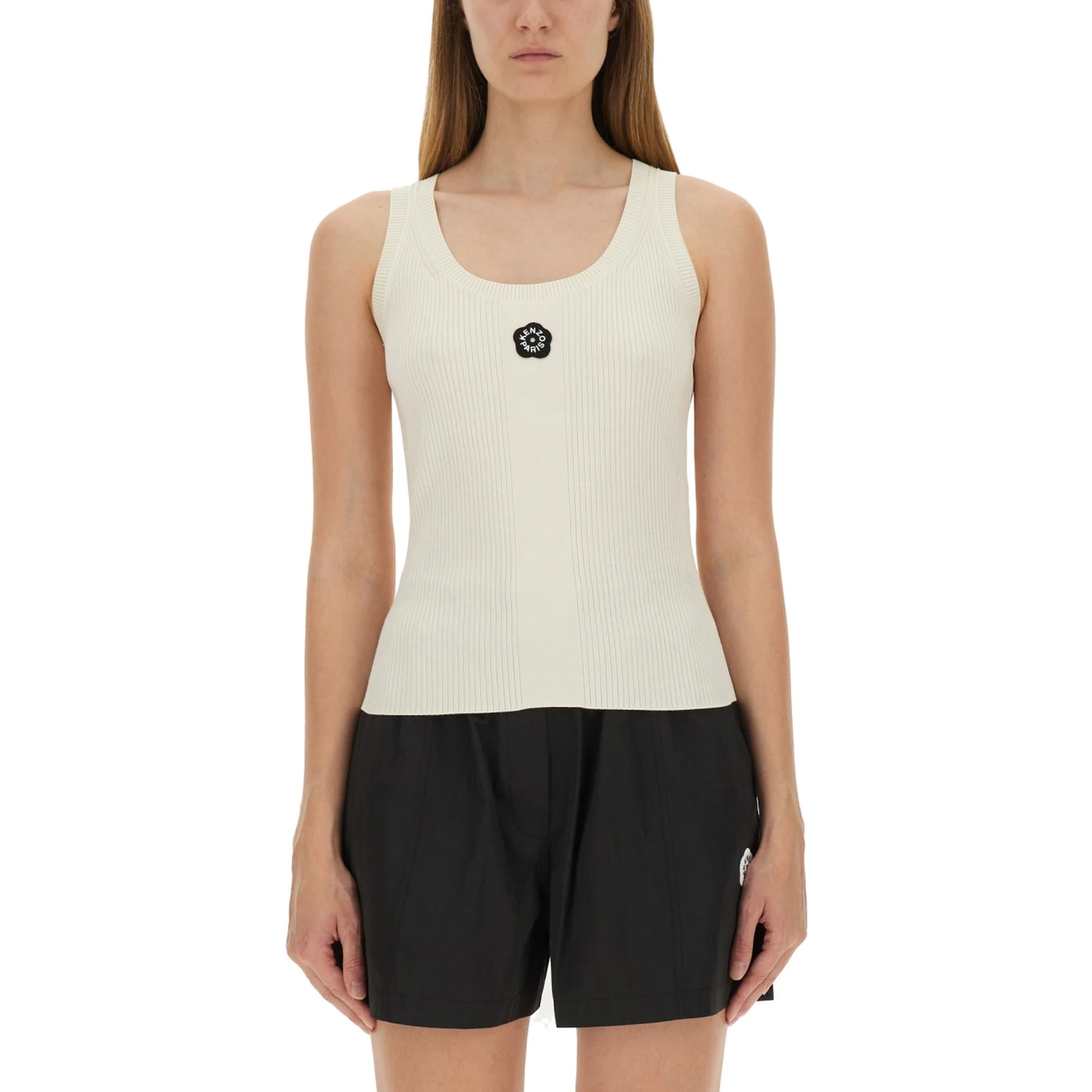 TANK TOP WITH EMBROIDERY "BOKE FLOWER 2.0"