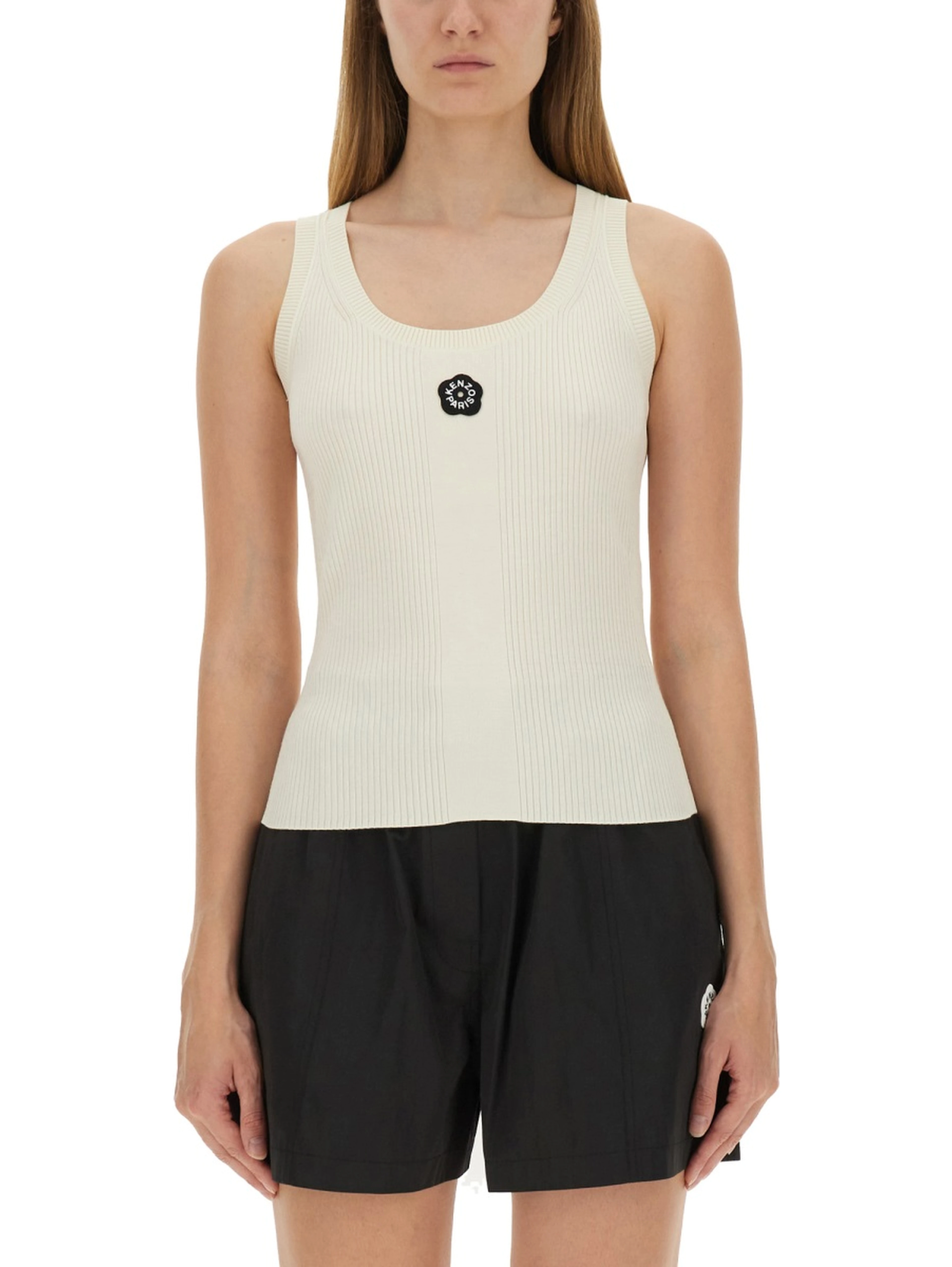 TANK TOP WITH EMBROIDERY "BOKE FLOWER 2.0"