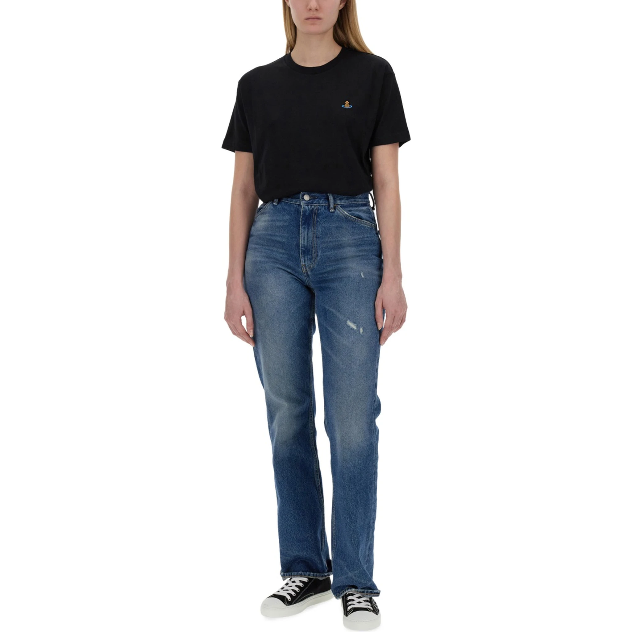 T-SHIRT WITH ORB EMBROIDERY