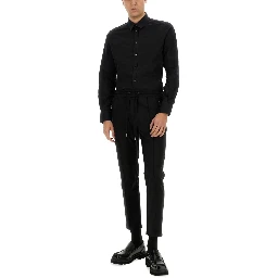 GOLD POPLIN STRETCH SHIRT