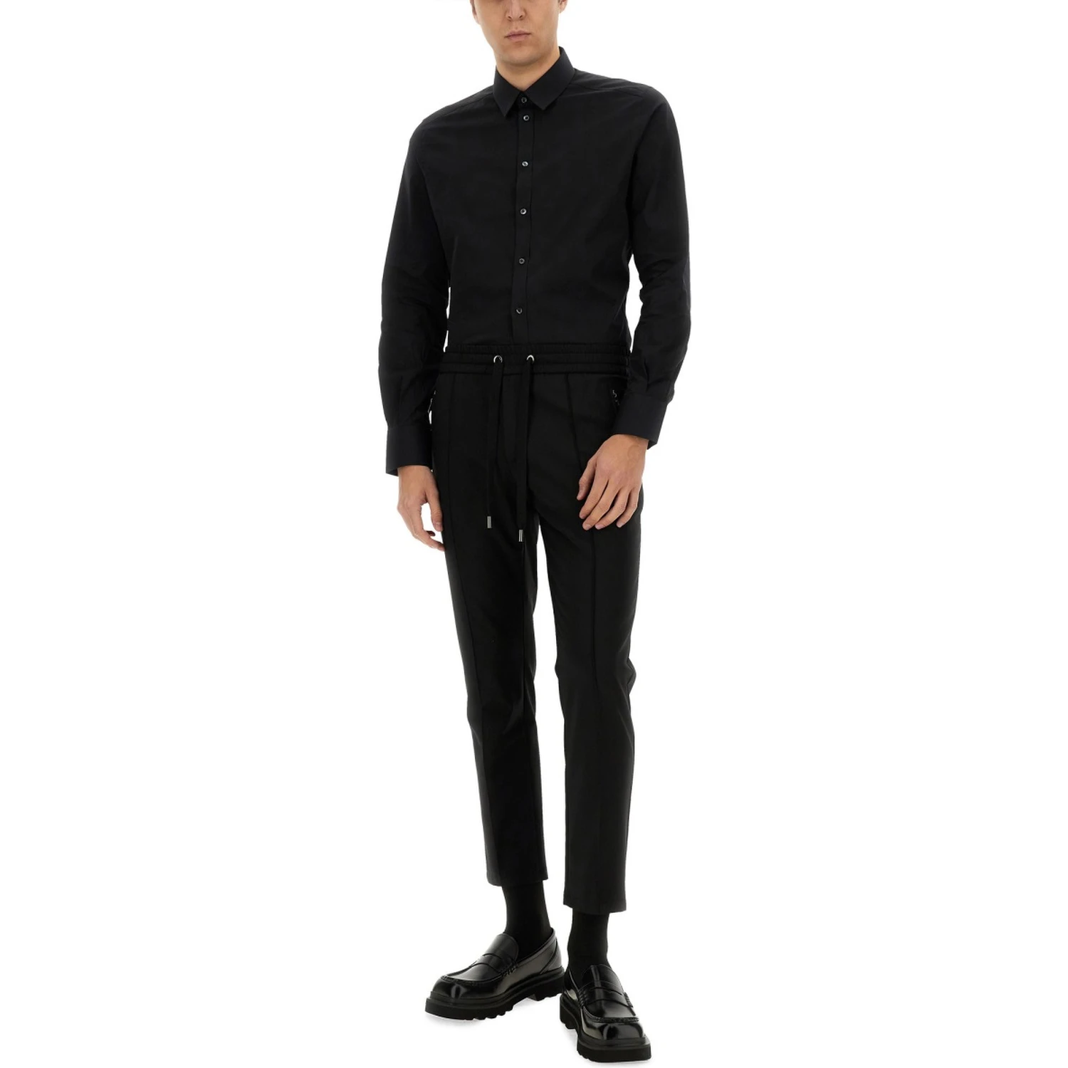 GOLD POPLIN STRETCH SHIRT