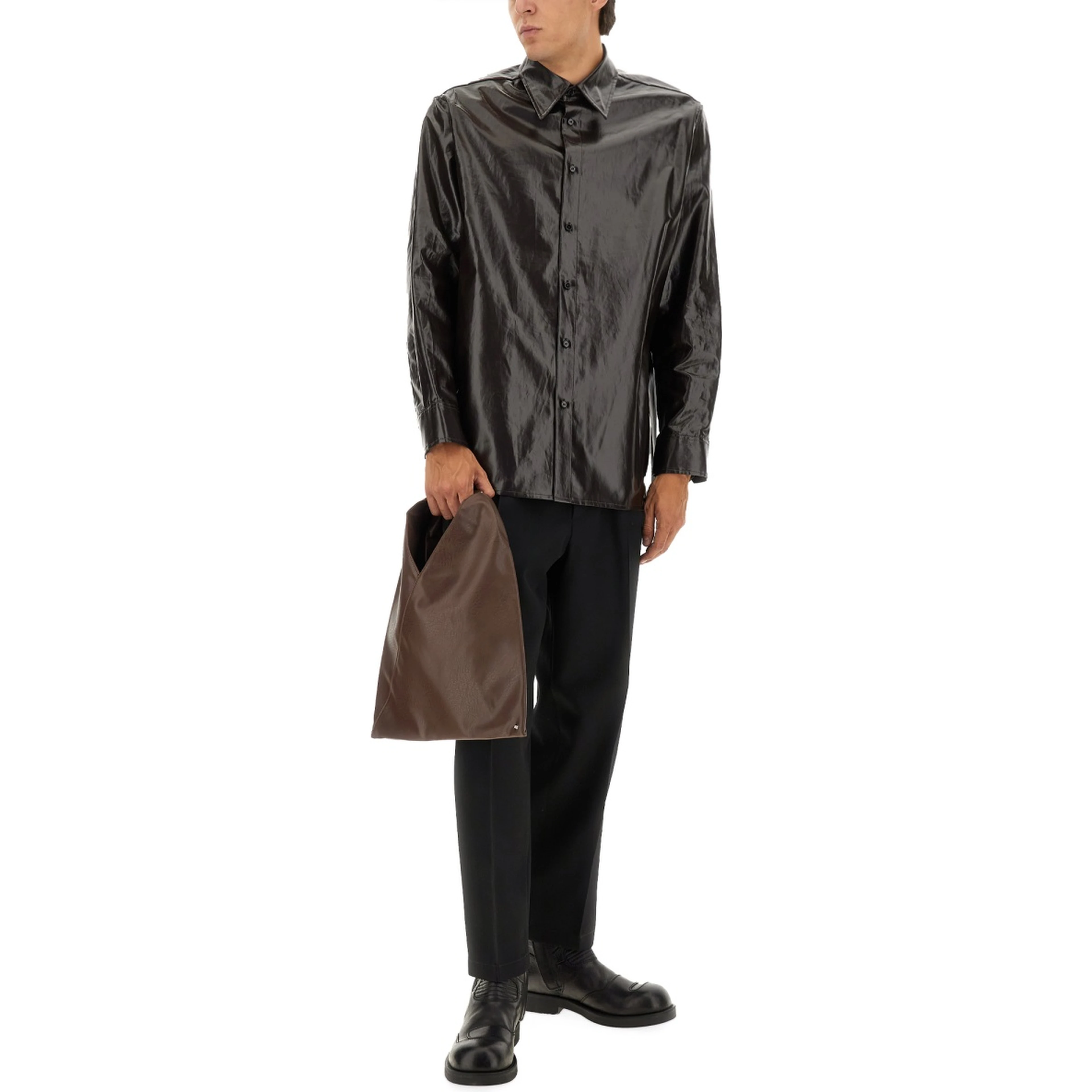 SHINY LINEN SHIRT