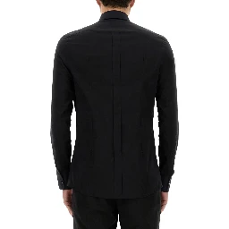 GOLD POPLIN STRETCH SHIRT