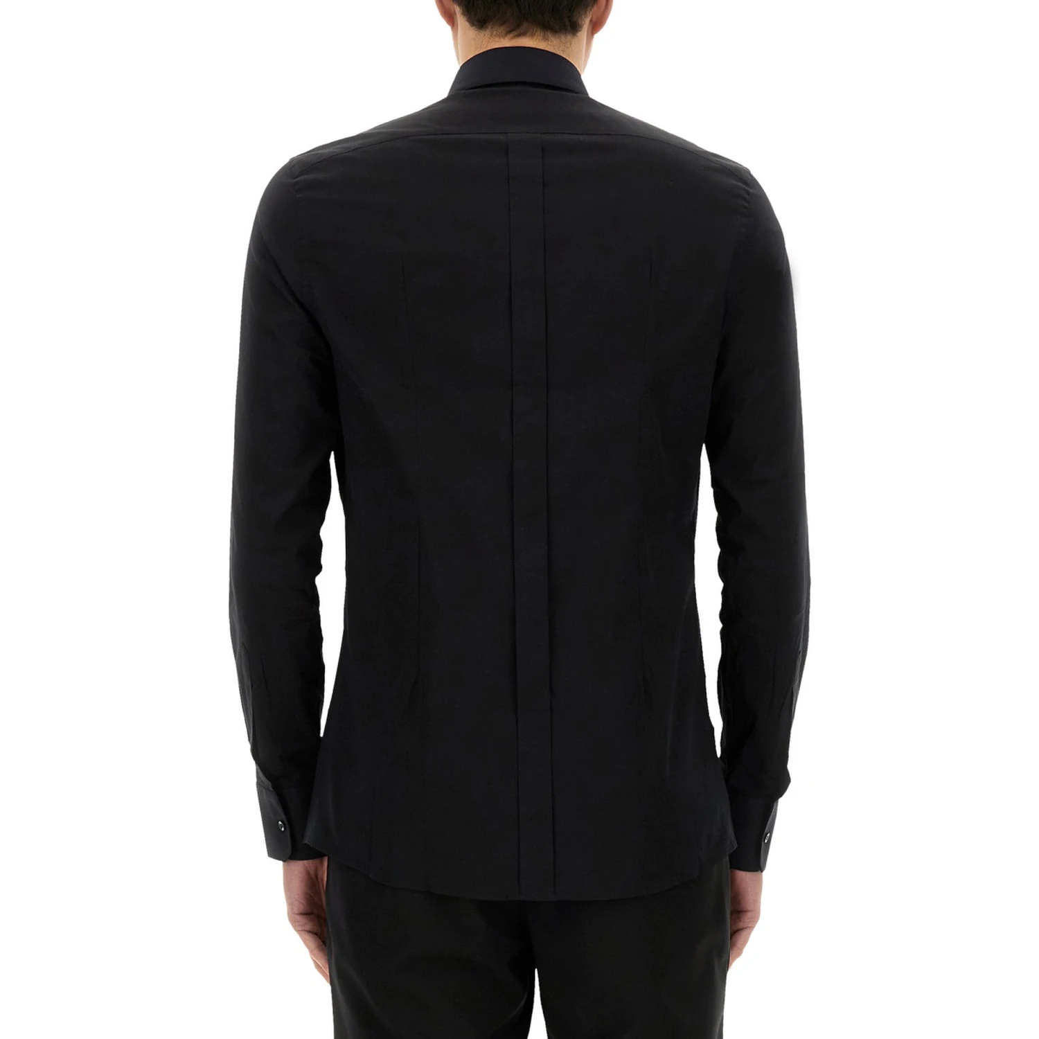 GOLD POPLIN STRETCH SHIRT
