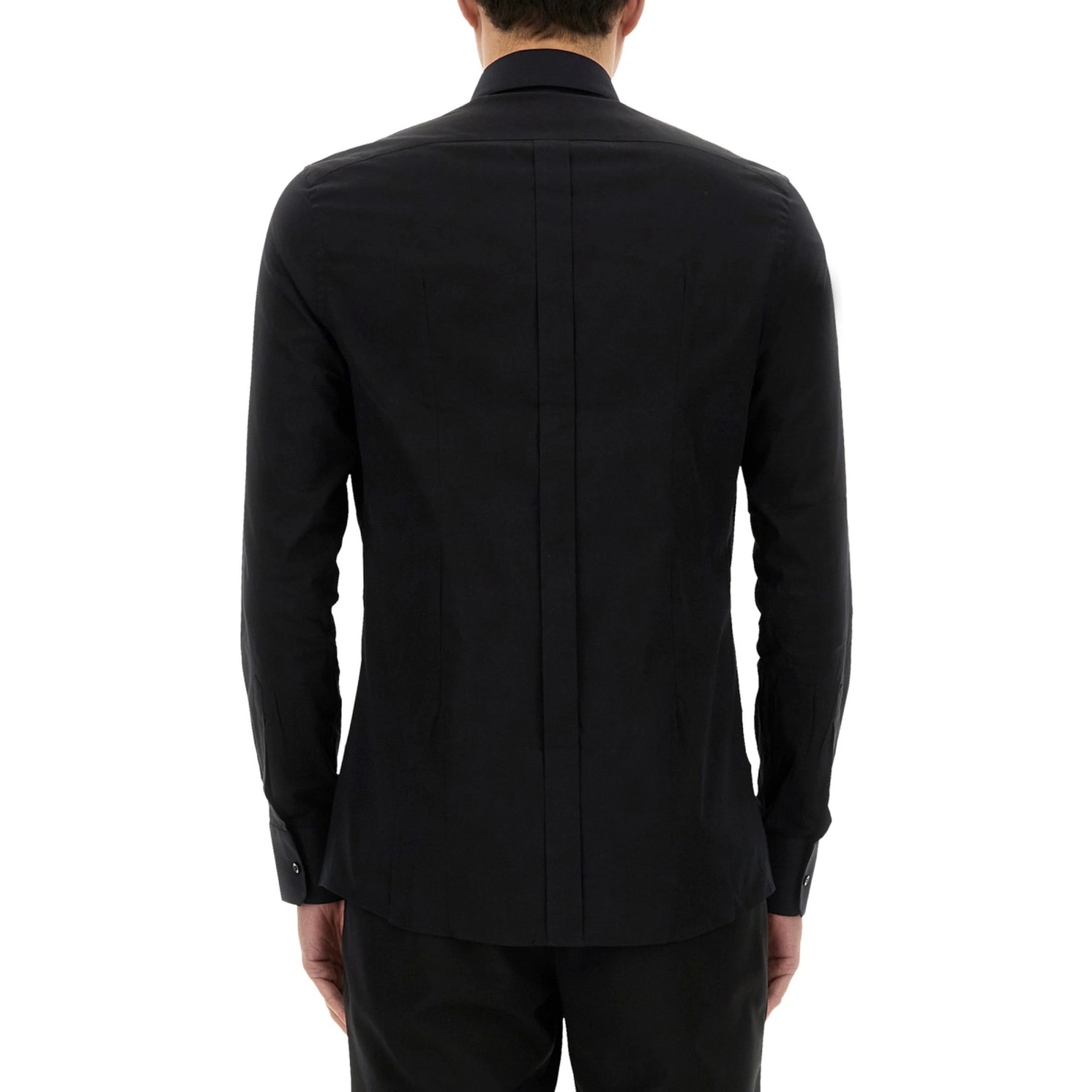 GOLD POPLIN STRETCH SHIRT