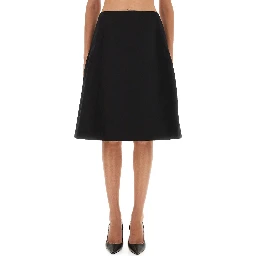 FLARED MIDI SKIRT