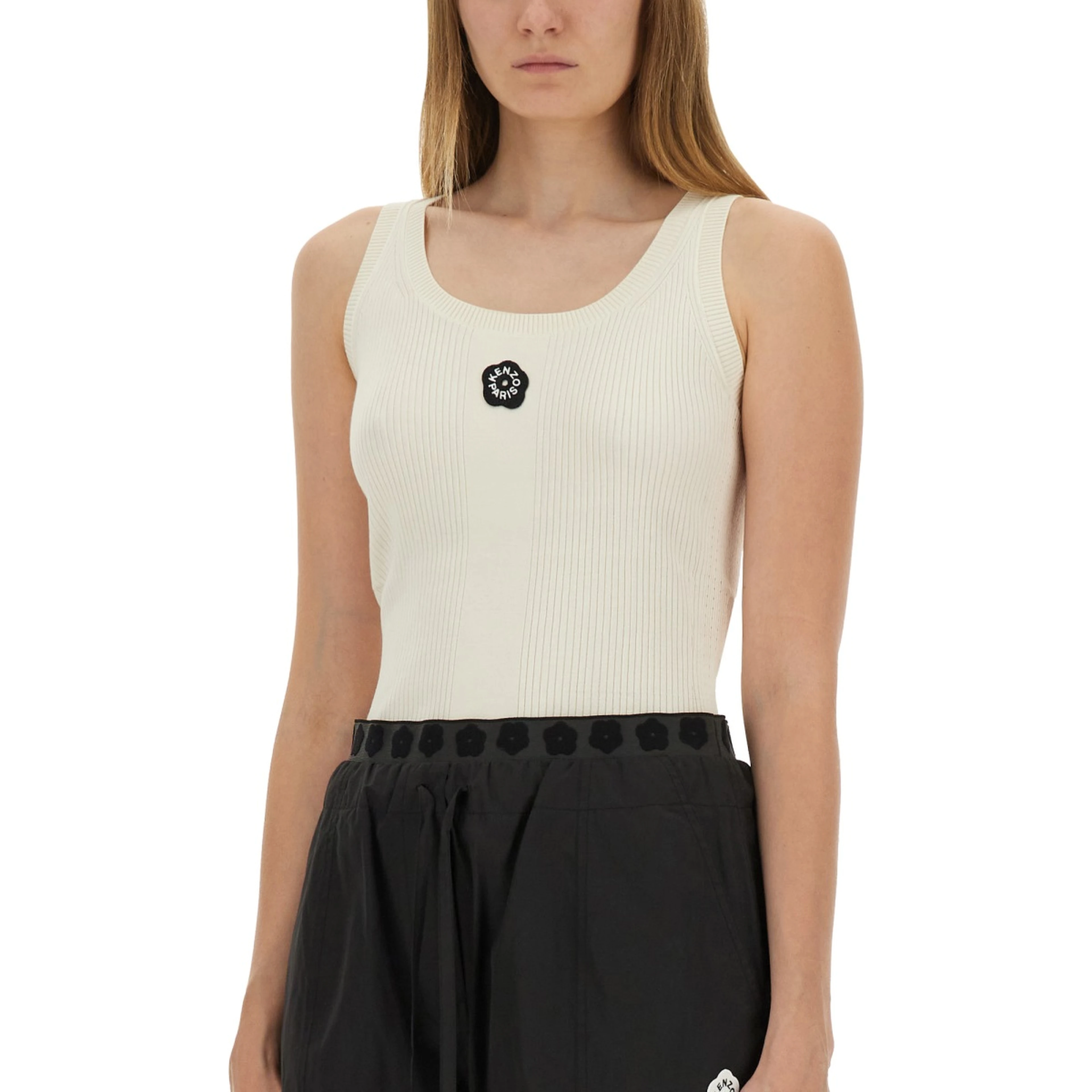 TANK TOP WITH EMBROIDERY "BOKE FLOWER 2.0"