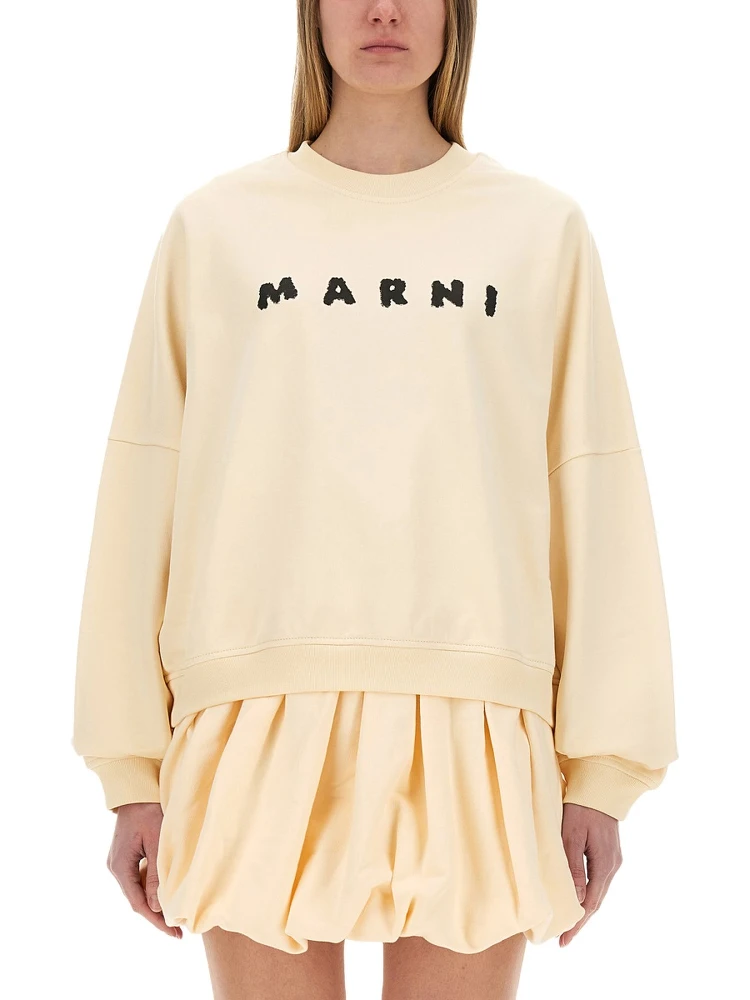COTTON SWEATSHIRT WITH PRINT
