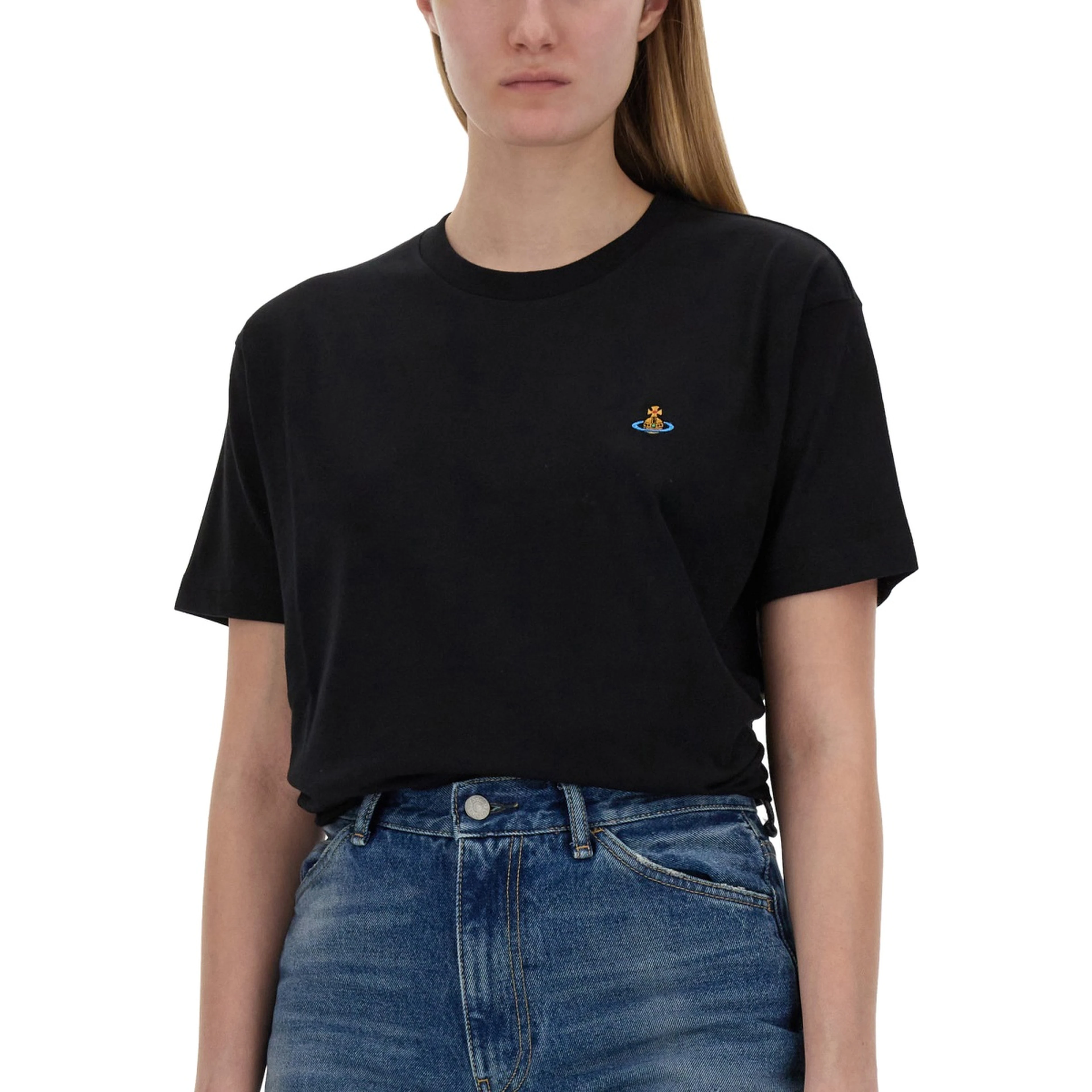 T-SHIRT WITH ORB EMBROIDERY