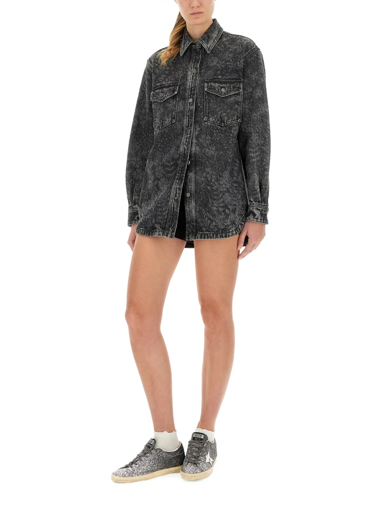 "OLLIE BOYFRIENS" SHIRT WITH LASER FLOWERS alternative