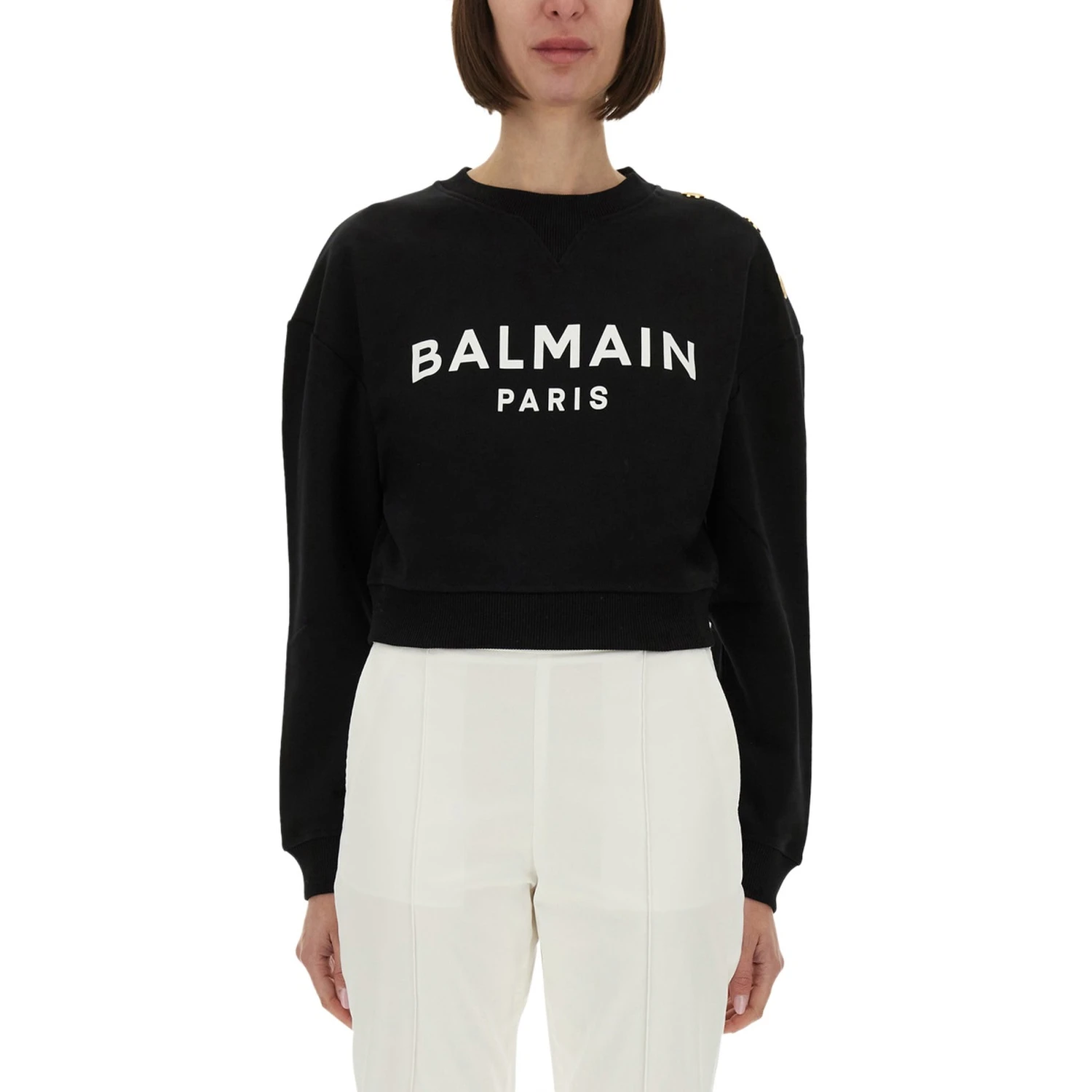 SWEATSHIRT WITH LOGO PRINT