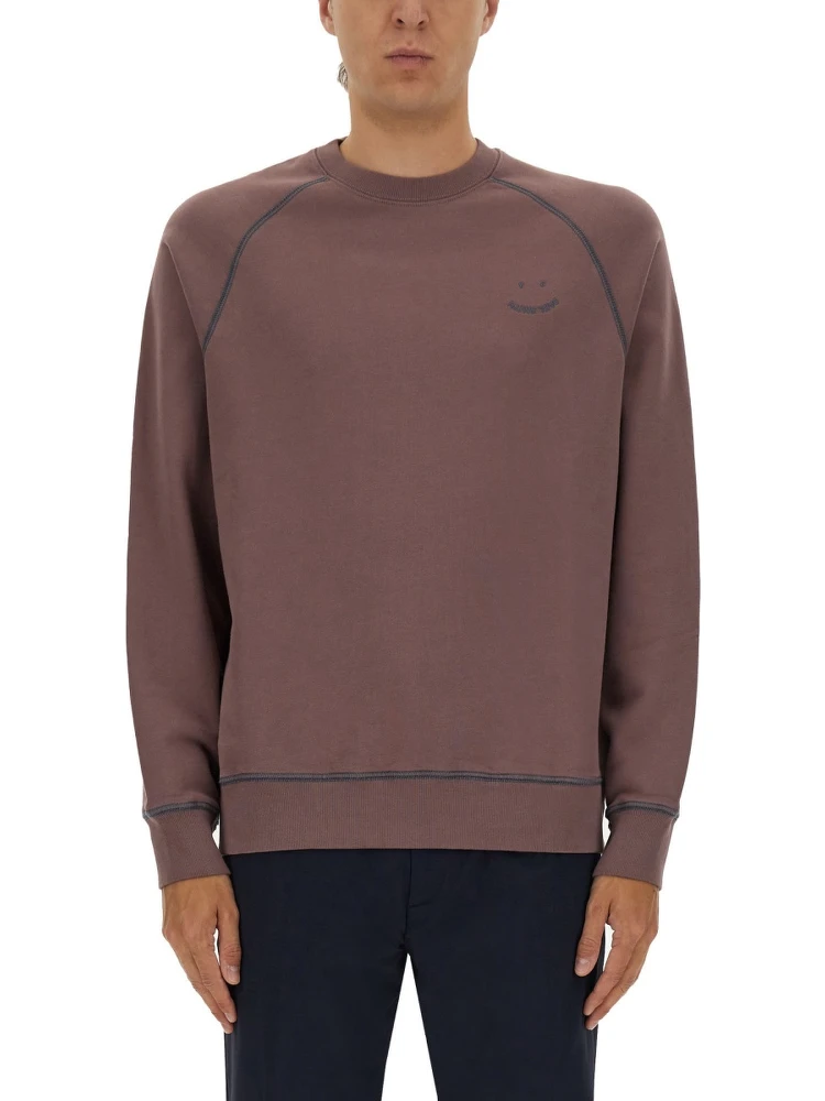 SWEATSHIRT WITH EMBROIDERY PS HAPPY