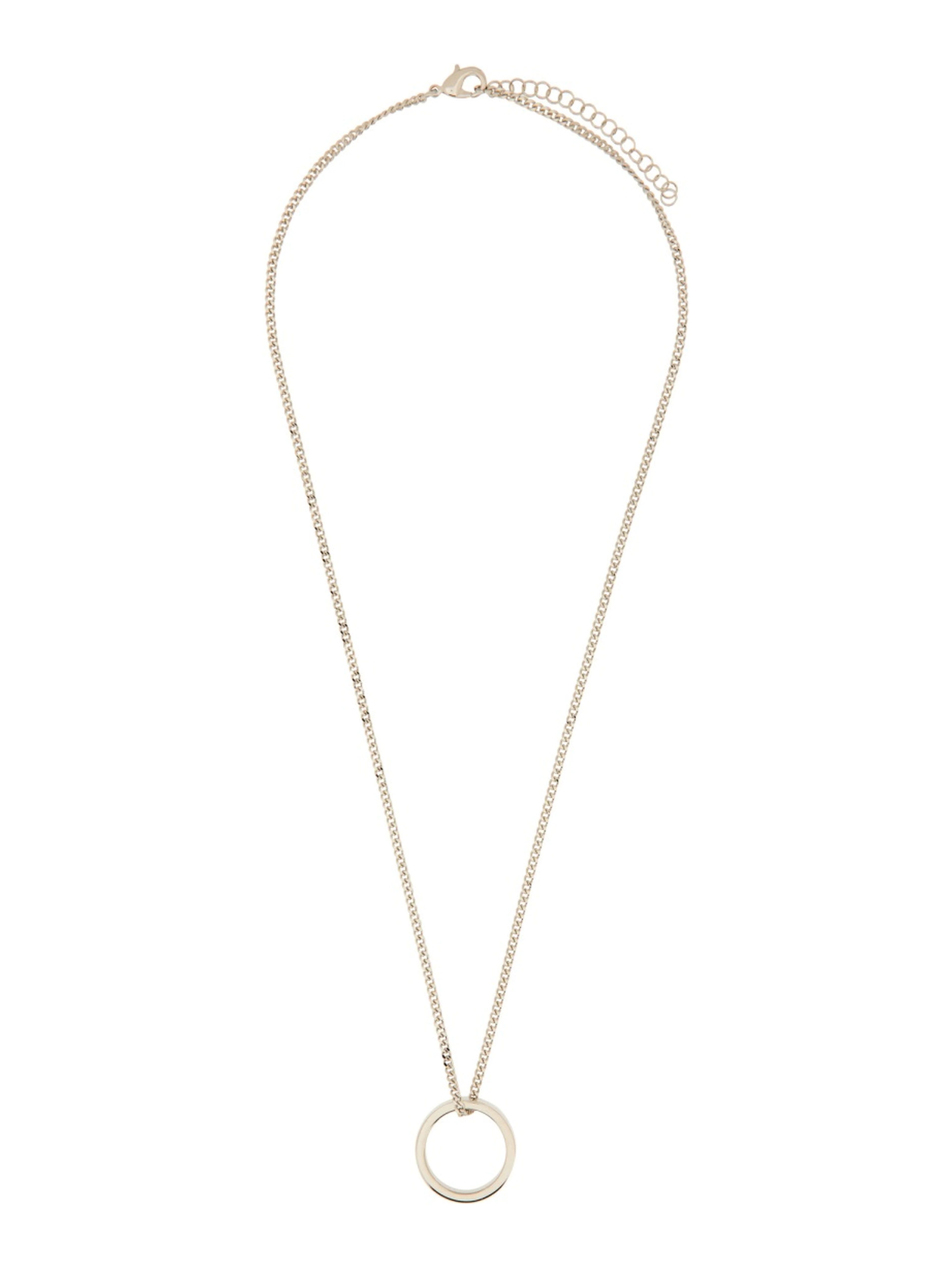 MINIMAL LOGO RING NECKLACE