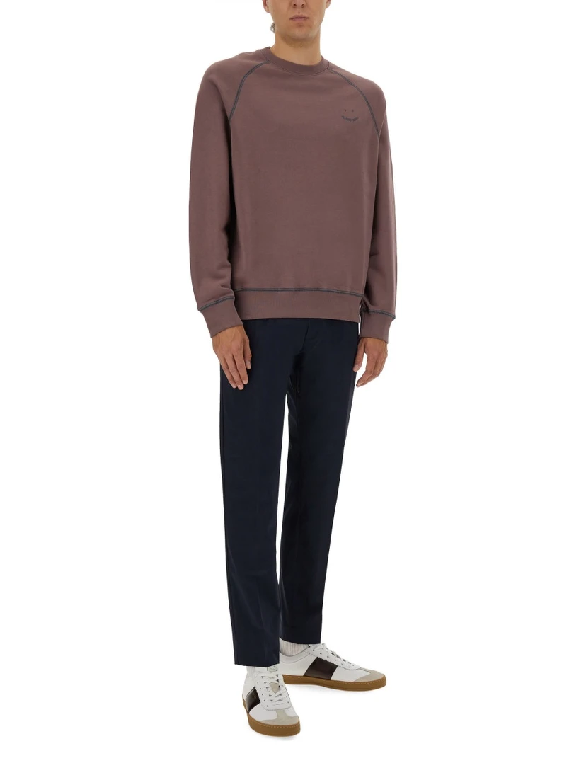 SWEATSHIRT WITH EMBROIDERY PS HAPPY