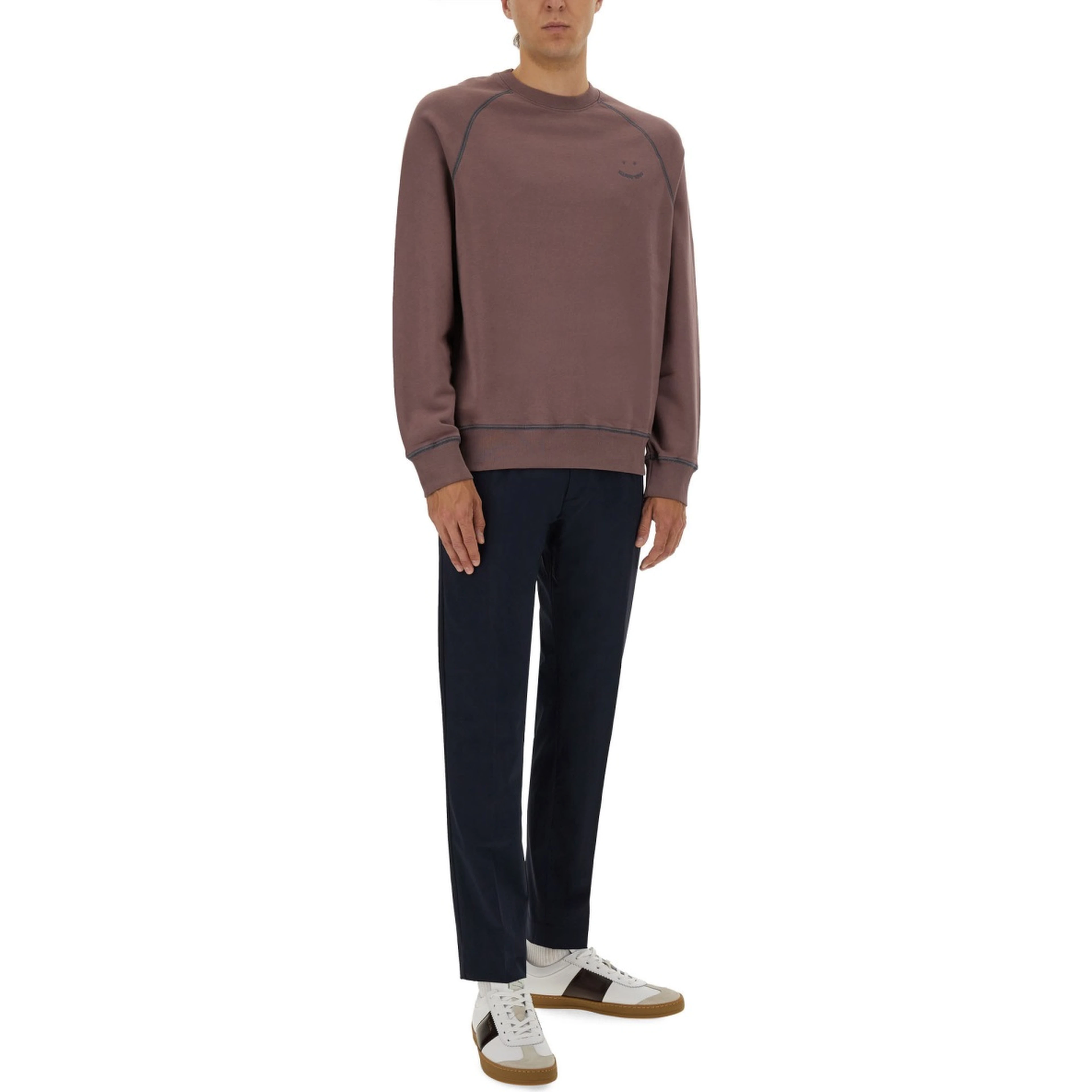 SWEATSHIRT WITH EMBROIDERY PS HAPPY