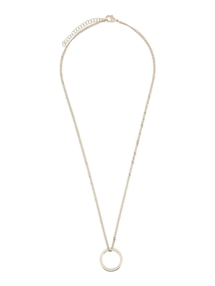 MINIMAL LOGO RING NECKLACE alternative