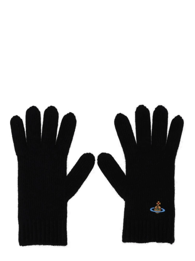 GLOVES WITH ORB EMBROIDERY