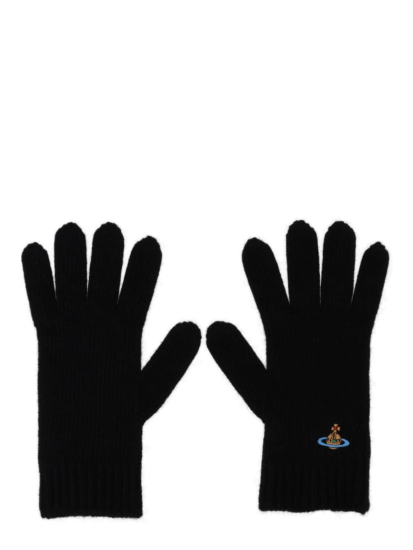 GLOVES WITH ORB EMBROIDERY