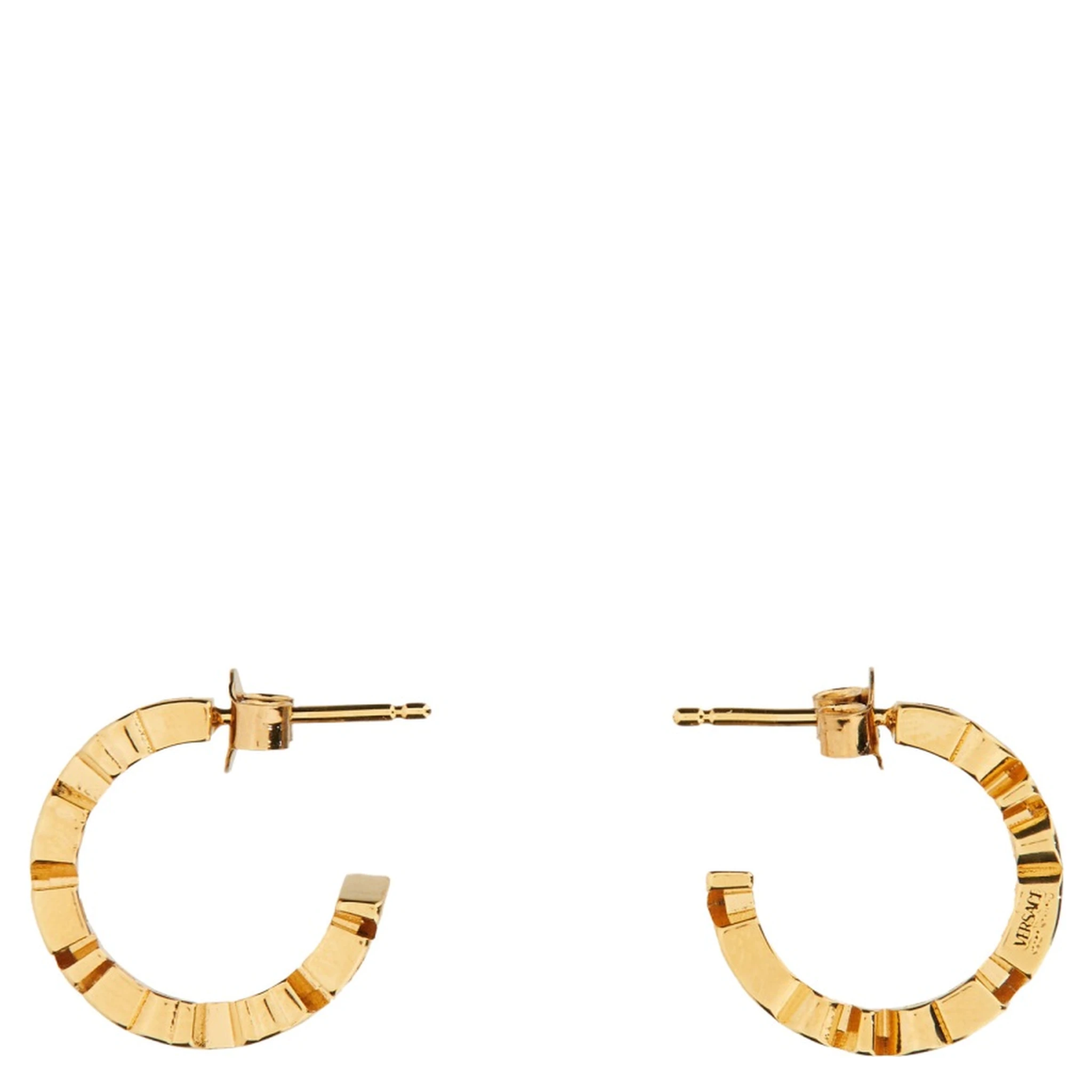 LOGO HOOP EARRINGS