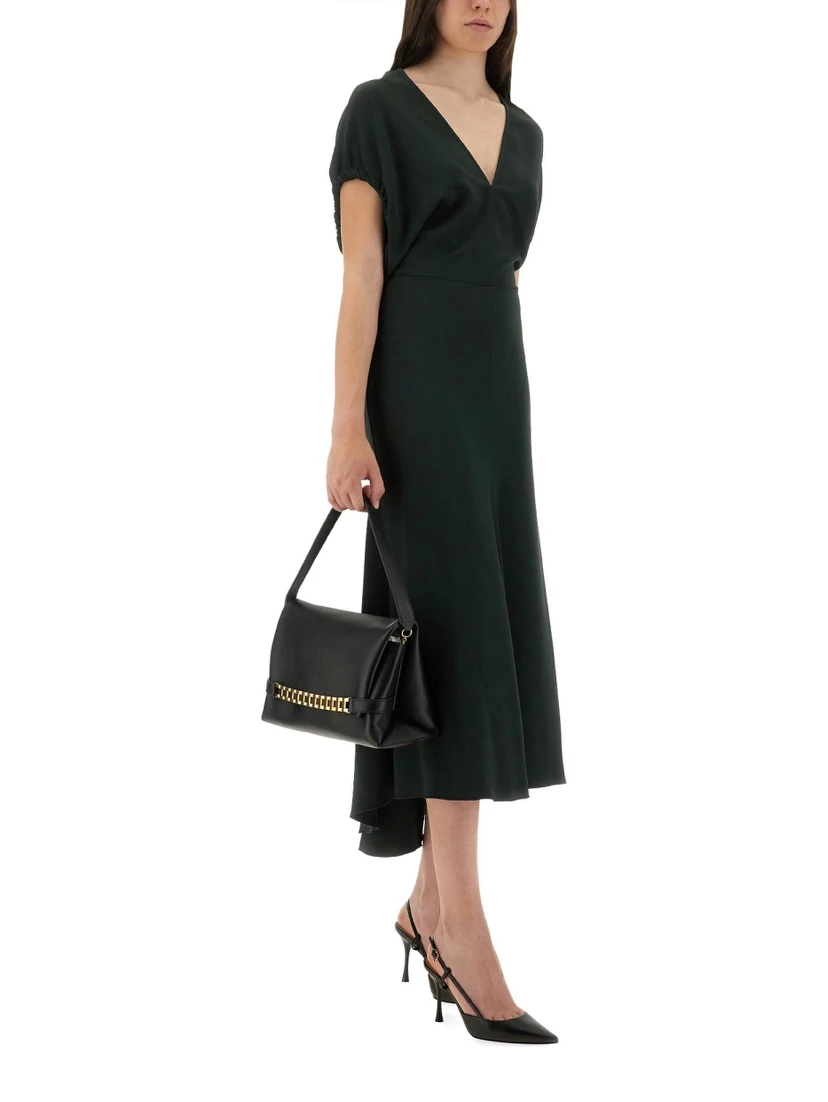 BLOUSON MIDI DRESS
