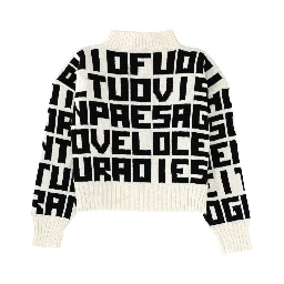 "MSGM X CATERINA FRONGIA" LETTERED SWEATER