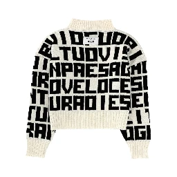 "MSGM X CATERINA FRONGIA" LETTERED SWEATER